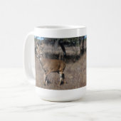 Weiß-Angebundene Rotwild-Kaffee-Tasse Kaffeetasse (Vorderseite Links)