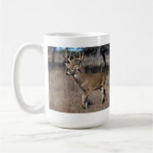 Weiß-Angebundene Rotwild-Kaffee-Tasse Kaffeetasse (Links)