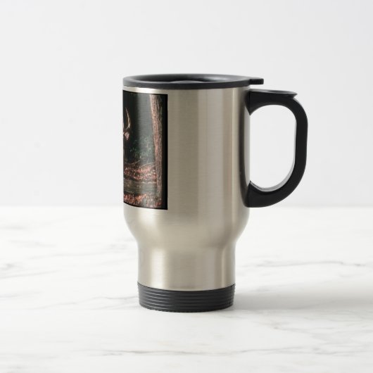 Weiß angebundene Rotwild-Reise TASSE (Rechts)
