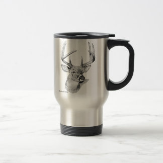 Weiß-angebundene Rotwild-Tasse Reisebecher