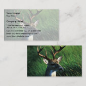 Weiß-angebundener Dollar Visitenkarte (Vorne/Hinten)