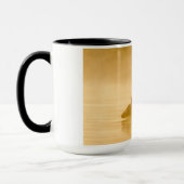 Weiß-angebundener Rotwild-Crossing See Tasse (Links)