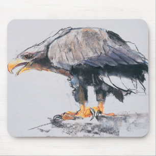 Weiß angebundenes Meer Eagle 2001 Mousepad
