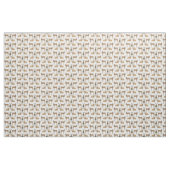 Weiß angebundenes Rotwild-Familien-Gewebe Stoff (Yard (91,4 cm))