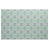 Weiß, Aquamarin und Gold Stoff (Yard (91,4 cm))