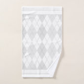 Weiß Argyle Badhandtuch Set (Handtuch)