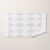Weiß Argyle Badhandtuch Set (Handtuch)