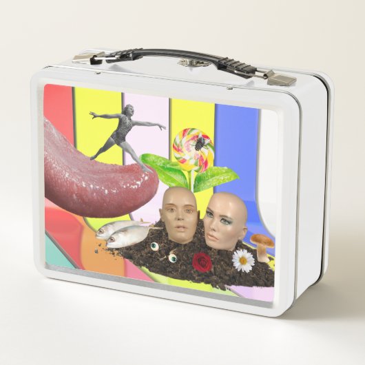 Weiß Art Lunchbox (Rückseite)