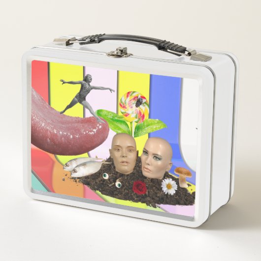 Weiß Art Lunchbox (Vorderseite)