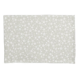 Weiß auf Beige | Muster für Linoldruckstars Kissenbezug