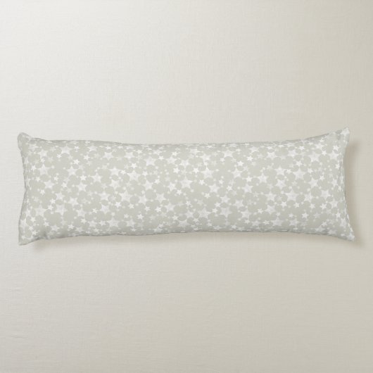 Weiß auf Beige | Muster für Linoldruckstars Seitenschläferkissen (Rückseite)