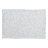 Weiß auf Blassgrau | Muster für Linoldruckstars Kissenbezug (Rückseite-Links)