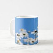 Weiß auf Blau Kaffeetasse (Vorderseite Links)