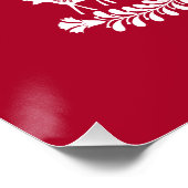 Weiß auf dem skandinavischen Weihnachtsbaum der No Poster (Ecke)