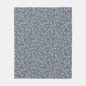 Weiß auf dunkelblau-grau | Muster für Linoldruckst Fleecedecke (Vorderseite)