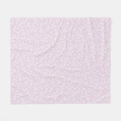 Weiß auf Dusty Pink | Muster für Linoldruckstars Fleecedecke (Vorderseite (Horizontal))