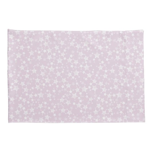 Weiß auf Dusty Pink | Muster für Linoldruckstars Kissenbezug (Rückseite-Rechts)