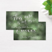 Weiß auf Green Ombre Drinks Tickets (Schreibtisch)