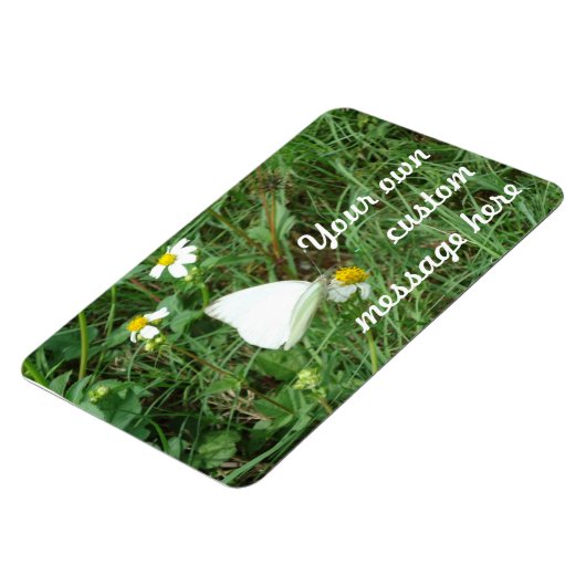 Weiß auf Grün Personalisiert Magnet (Linke Seite)