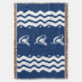 WEISS auf HaiSEE - Lebensgefährte Küstengebiete Decke (Vorderseite Vertikal)