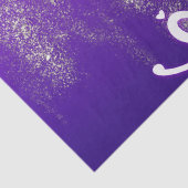 Weiß auf Lila Breite | Seidenpapier (Detail)