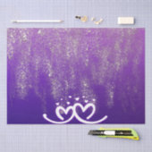 Weiß auf Lila Breite | Seidenpapier (Handwerk)