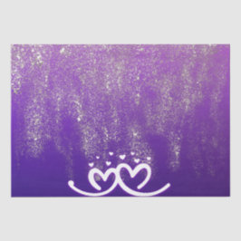 Weiß auf Lila Breite | Seidenpapier