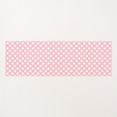 Weiß auf rosa große Polka-Punkte Yogamatte (Vorderseite (Horizontal))