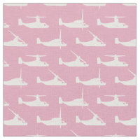 Weiß auf rosa V-22 Osprey Muster Fabric