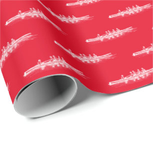 Weiß auf Rot Rudern Ruderer Crew Team Wassersport Geschenkpapier
