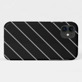 Weiß auf Schwarz Case-Mate iPhone Hülle (Rückseite (Horizontal))