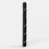 Weiß auf Schwarz Case-Mate iPhone Hülle (Hinten/Rechts)