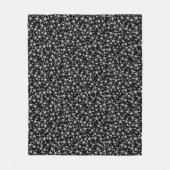Weiß auf Schwarz | Muster für Linoldruckstars Fleecedecke (Vorderseite)