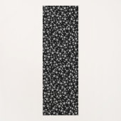 Weiß auf Schwarz | Muster für Linoldruckstars Yogamatte (Vorderseite)