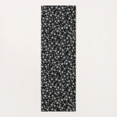 Weiß auf Schwarz | Muster für Linoldruckstars Yogamatte (Rückseite)