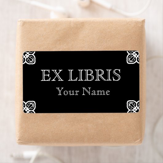 Weiß auf schwarzem Buchzeichen (Insitu)