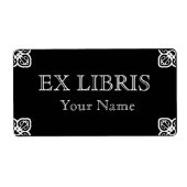 Weiß auf schwarzem Buchzeichen (Vorne)
