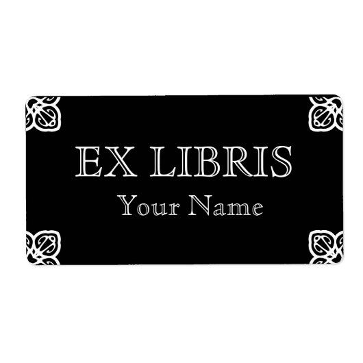 Weiß auf schwarzem Buchzeichen (Vorne)