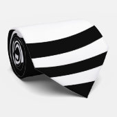 Weiß auf schwarzer Krawatte (Gerollt)