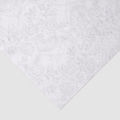 Weiß auf weiße Spitze prägeartigem Seidenpapier (Detail)