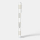 Weiß auf weißem Streifen Personalisiert Case-Mate iPhone Hülle (Rückseite / Rechts)