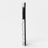 Weiß auf weißen Wirbel Case-Mate iPhone Hülle (Hinten/Links)