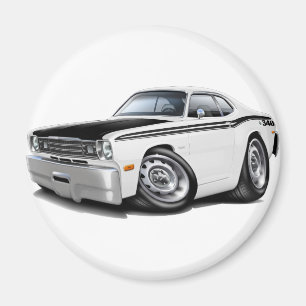 Weiß-Auto 1970-74 des Staubtuch-340 Magnet