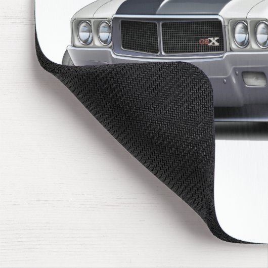 Weiß-Auto 1970 Buicks GSX Mousepad (Ecke)