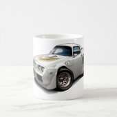 Weiß-Auto 1979-81 Transportes morgens Kaffeetasse (Mittel)