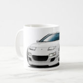 Weiß-Auto Nissans 300ZX Kaffeetasse (Vorderseite Links)