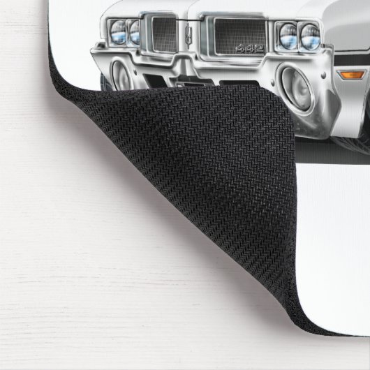 Weiß-Auto Olds Macheten-442 Mousepad (Ecke)