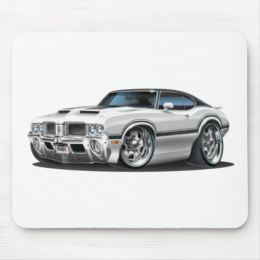Weiß-Auto Olds Macheten-442 Mousepad (Vorne)