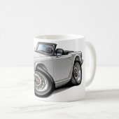 Weiß-Auto Triumphs TR6 Kaffeetasse (VorderseiteRechts)
