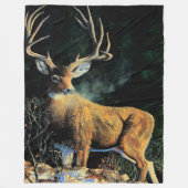 Weiß band Rotwild, Dollar, Hirsch, große Fleecedecke (Vorderseite)